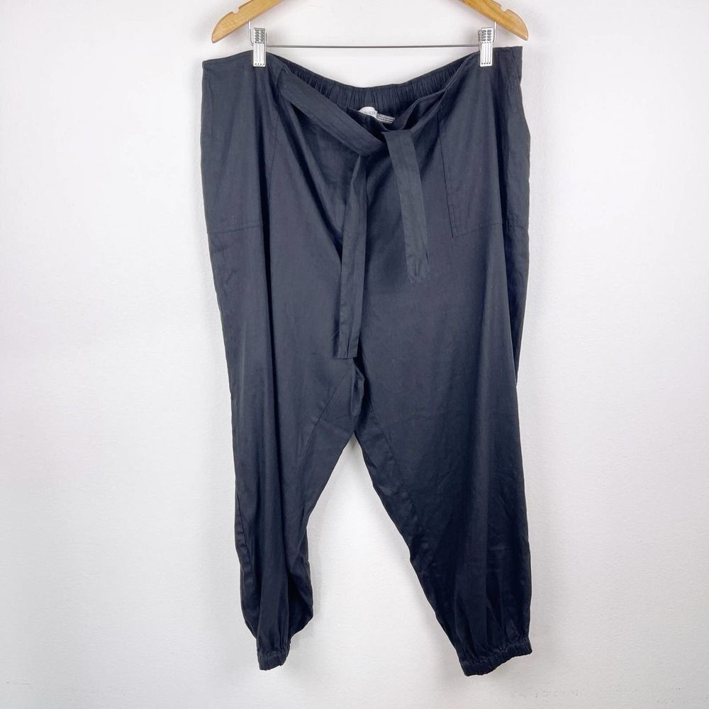 Calvin Klein Black Drawstring Jogger Pants